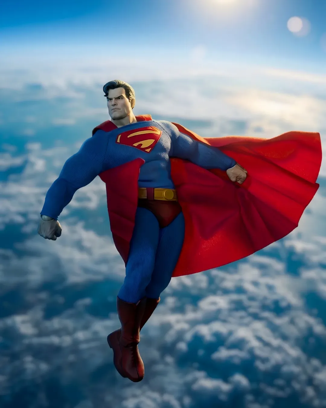 Look up!Swipe ⬅️ for more...Happy Superman Day 2026!#Superman figure by @muff_toysThank you @